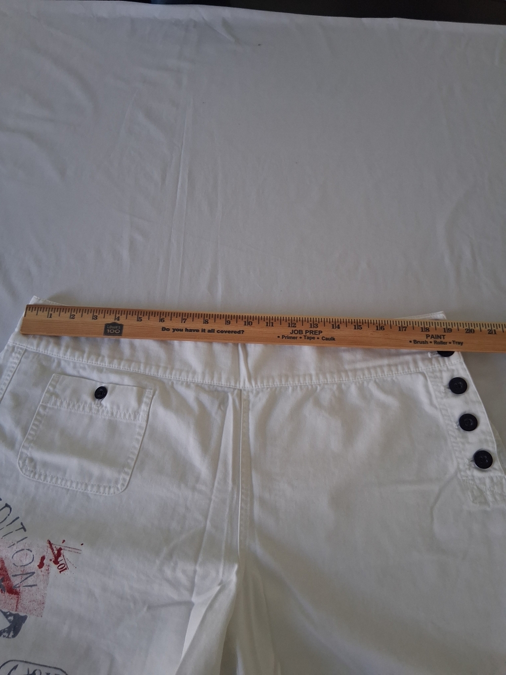 Ralph Lauren White Embroidered Sailor Button Nautical Cotton Shorts Size 16 Chic - Picture 8 of 11